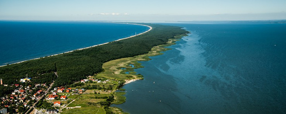 Панорама Балтийской косы с высоты